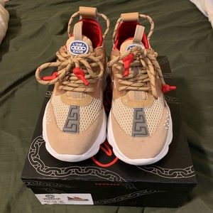 Versace Chain Reaction sneakers Indian Tan (Gold)